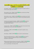 LGS 200 Exam 2 ACTUAL QUESTIONS AND  CORRECT ANSWERS