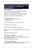 ITE Board Review&colon; Gastroenterology Part I Questions and Answers Updated 2026