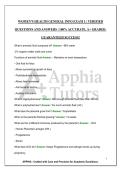 WOMEN'S HEALTH GENERAL INFO EXAM 1 &vert; VERIFIED QUESTIONS AND ANSWERS &vert; 100&percnt; ACCURATE&comma; A&plus; GRADED&comma; GUARANTEED SUCCESS&excl;