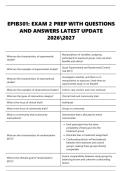 EPIB301&colon; EXAM 2 PREP WITH QUESTIONS  AND ANSWERS LATEST UPDATE  20262027