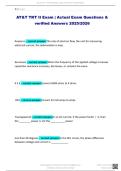 AT&T TKT II &sol; Actual Exam Questions & Correct Answers&comma; Certified Solutions &sol; 2025&sol;2026&period;