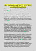 MSN 621 Final Exam UPDATED QUESTIONS  AND CORRECT ANSWERS