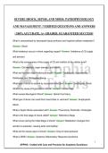 SEVERE SHOCK&comma; SEPSIS&comma; AND MODS&colon; PATHOPHYSIOLOGY AND MANAGEMENT &vert; VERIFIED QUESTIONS AND ANSWERS &vert; 100&percnt; ACCURATE&comma; A&plus; GRADED&comma; GUARANTEED SUCCESS&excl;