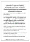 DIABETES MELLITUS AND GROWTH HORMONE DEFICIENCY&colon; KEY CONCEPTS AND MANAGEMENT &vert; VERIFIED QUESTIONS AND ANSWERS &vert; 100&percnt; ACCURATE&comma; A&plus; GRADED&comma; GUARANTEED SUCCESS&excl;