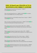 POSC 225 final Exam UPDATED ACTUAL  QUESTIONS AND CORRECT ANSWERS
