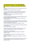 ABC CERTIFIED ORTHOTIC FITTER COMPREHENSIVE EXAM 2026&sol;2027 QUESTIONS AND SOLUTIONS RATED A&plus;