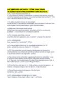 ABC CERTIFIED ORTHOTIC FITTER FINAL EXAM 2026&sol;2027 QUESTIONS AND SOLUTIONS RATED A&plus;