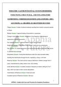 PEDIATRIC GASTROINTESTINAL SYSTEM DISORDERS&colon; INFECTIONS&comma; STRUCTURAL&comma; AND INFLAMMATORY CONDITIONS &vert; VERIFIED QUESTIONS AND ANSWERS &vert; 100&percnt; ACCURATE&comma; A&plus; GRADED&comma; GUARANTEED SUCCESS&excl;