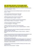 ABC CERTIFIED ORTHOTIC FITTER EXAMS SCRIPT 2026&sol;2027 QUESTIONS AND SOLUTIONS RATED A&plus;