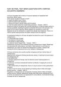 NUR 180 FINAL TEST BANK QUESTIONS WITH VERIFIED ACCURATE ANSWERS