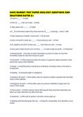 DAVE RAMSEY TEST PAPER 2026&sol;2027 QUESTIONS AND SOLUTIONS RATED A&plus;