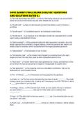 DAVE RAMSEY FINAL EXAMS 2026&sol;2027 QUESTIONS AND SOLUTIONS RATED A&plus;