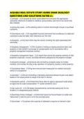 ACEABLE REAL ESTATE STUDY GUIDE EXAM 2026&sol;2027 QUESTIONS AND SOLUTIONS RATED A&plus;