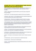 ACEABLE REAL ESTATE COMPREHENSIVE EXAM 2026&sol;2027 QUESTIONS AND SOLUTIONS RATED A&plus;