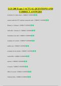 LGS 200 Exam 3 ACTUAL QUESTIONS AND  CORRECT ANSWERS