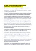 ACEABLE REAL ESTATE FINAL EXAM 2026&sol;2027 QUESTIONS AND SOLUTIONS RATED A&plus;