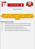 Health&comma; Safety&comma; and Nutrition for the Young Child &lpar;11th Edition&rpar; Test Bank Chapters 1&ndash;19 &vert; Lynn R&period; Marotz 2026 Study Guide&comma; Practice Questions & Verified Answers