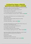 N125 Final Prep Module 5 UPDATED  QUESTIONS AND CORRECT ANSWERS