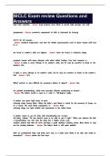 IBCLC Exam review Questions and Answers