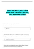 SPORTS PSYCH QUIZ 1 QUESTIONS WITH CORRECT ANSWERS