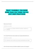 SPORTS PSYCHOLOGY FINAL EXAM QUESTIONS WITH CORRECT ANSWERS