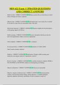 MSN 622 Exam 1 UPDATED QUESTIONS  AND CORRECT ANSWERS