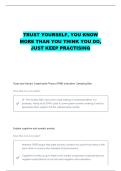 SPORTS PSYCHOLOGY- AROUSAL AND ANXIETY IN SPORT QUESTIONS WITH CORRECT ANSWERS