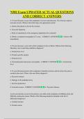 N582 Exam UPDATED ACTUAL QUESTIONS  AND CORRECT ANSWERS
