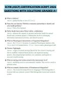 SCYM &lpar;ASCP&rpar; CERTIFICATION SCRIPT 2026 QUESTIONS WITH SOLUTIONS GRADED A&plus;