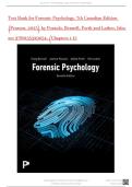 Test Bank for Forensic Psychology&comma; 7th Canadian Edition &lpar;Pearson&comma; 2025&rpar; by Pozzulo&comma; Bennell&comma; Forth and Luther&comma; Isbn no&semi; 9780135329054&comma; &lpar;Chapters 1-15&rpar; Complete Study Guide&excl;&excl;&excl;&excl;&excl;&excl;&excl;&excl;