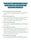 SCYM &lpar;ASCP&rpar; COMPREHENSIVE STUDY GUIDE 2026 FULL QUESTIONS AND SOLUTIONS GRADED A&plus;