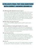 SCYM &lpar;ASCP&rpar; FINAL TEST 2026 QUESTIONS WITH CORRECT ANSWERS GRADED A&plus;