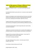 Rutgers Intro to Management Exams Tests Bundle