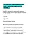 Self-Evaluation Examination UPDATED SCRIPT 2026 PRACTICE SOLUTIONS GRADED A&plus;