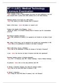 MT 11 &lpar;LEC&rpar;&colon; Medical Technology Licensure Examination