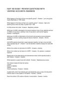 NUR 180 EXAM 1 REVIEW QUESTIONS WITH VERIFIED ACCURATE ANSWERS