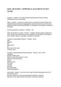 NUR 180 EXAM 1 VERIFIED & ACCURATE STUDY GUIDE
