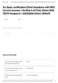 3cx Basic certification EXAM Questions with 100&percnt; Correct Answers &vert; Verified &vert;&vert; ACTUAL EXAM 2026 TEST&excl;&excl; Graded A&plus; &vert; 2025&vert;2026 EXAM UPDATE