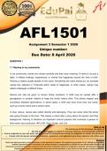 AFL1501 Assignment 3 &lpar;COMPLETE ANSWERS&rpar; Semester 1 2026 - DUE 8 April 2026