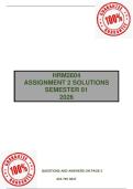HRM2604 - ASSIGNMENT 2 SOLUTIONS &lpar; SEMESTER 1 2026 &rpar;