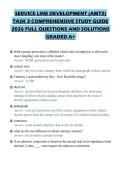SERVICE LINE DEVELOPMENT &lpar;AMT2&rpar; TASK 3 COMPREHENSIVE STUDY GUIDE 2026 FULL QUESTIONS AND SOLUTIONS GRADED A&plus;
