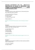WILKES UNIVERSITY NSG 546&ndash; SPECIALTY PRACTICUM II EXAM 3&vert; QUESTION AND CORRECTANSWER2026UPDATE WITH COMPLETESOLUTION