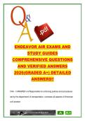 Endeavor Air Exam 120&plus; Questions & Answers &lpar;2026&rpar; &ndash; FAA Regulations&comma; Flight Attendant Duties&comma; Safety Procedures &lpar;Aviation&rpar; &ndash; Airline