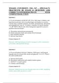 WILKES UNIVERSITY NSG 547&ndash; SPECIALTY PRACTICUM III EXAM 4&vert; QUESTION AND CORRECTANSWER2026UPDATE WITH COMPLETESOLUTION