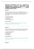 WILKES UNIVERSITY NSG 545&ndash; SPECIALTY PRACTICUM I EXAM 3&vert; QUESTION AND CORRECTANSWER2026UPDATE WITH COMPLETESOLUTION