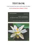 Test Bank for Crisis Assessment&comma; Intervention&comma; and Prevention 3rd Edition by Lisa R&period; Jackson-Cherry&comma; Chapter 1-14 &vert; All Chapters