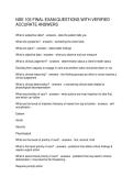 NSE 103 FINAL EXAM QUESTIONS WITH VERIFIED ACCURATE ANSWERS