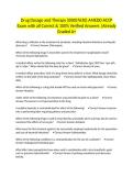 Drug Dosage and Therapy &lpar;00007630&rpar; AMEDD ACCP Exam with all Correct & 100&percnt; Verified Answers &vert;Already Graded A&plus;