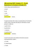 JBLearning EMT chapter 37 - Exam Questions & Answers &lpar;Grade A&plus;&rpar;&period;docx