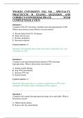WILKES UNIVERSITY NSG 546&ndash; SPECIALTY PRACTICUM II EXAM1&vert; QUESTION AND CORRECTANSWER2026UPDATE WITH COMPLETESOLUTION